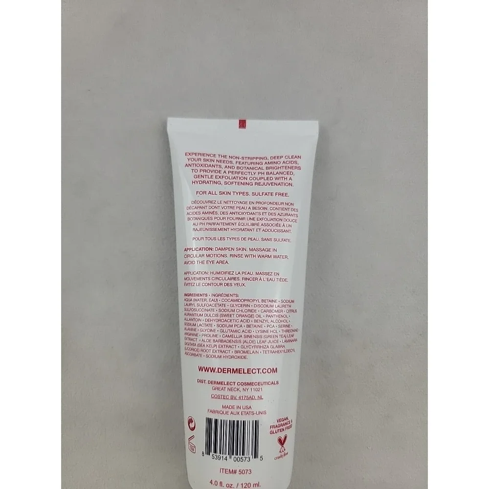 Dermelect Rapid Repair Daily Amino Gel Cleanser • 4 fl oz / 120ml • New & Sealed